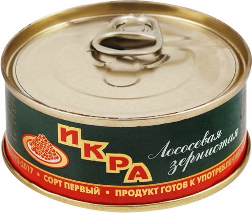 Икра лососевая ПУТИНА зернистая 1-й сорт, 95г, картинка