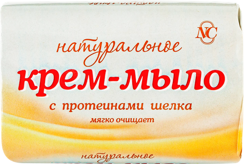 Крем-мыло НЕВСКАЯ КОСМЕТИКА Натуральное с протеинами шелка, 90г, фото