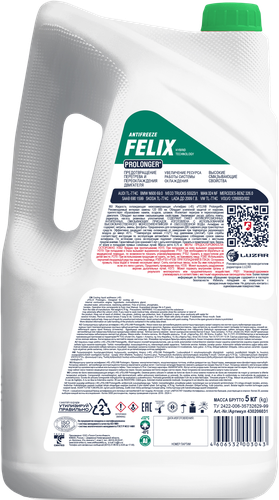 Антифриз FELIX Prolonger G-11 зеленый Арт. 430206031, 5кг, фото