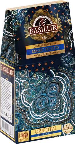 Чай черный BASILUR Восточная Коллекция Волшебные Ночи Magic Night листовой, 100г, детальное фото