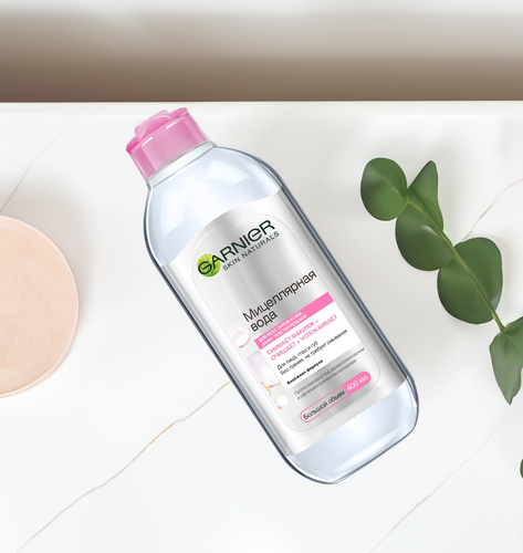 Вода мицеллярная для лица GARNIER 3в1 с глицерином и П-анисовой кислотой, для всех типов кожи, 400мл, изображение