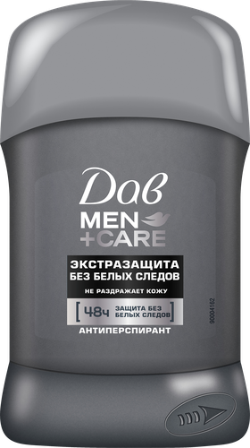 Дезодорант-антиперспирант стик мужской ДАВ Men Экстразащита, без белых  следов, 50мл, вид