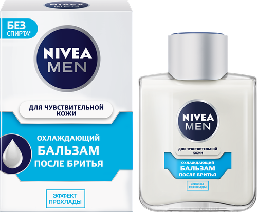 Бальзам после бритья NIVEA Men Охлаждающий, для чувствительной кожи, 100мл, детальное фото