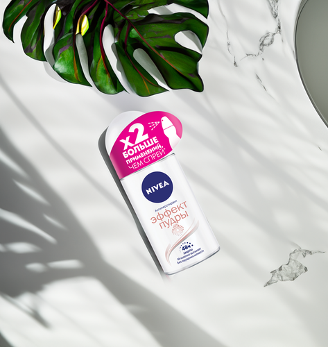 Дезодорант роликовый женский NIVEA Эффект Пудры, 50мл, вид
