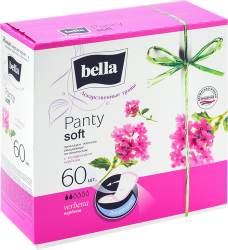 Прокладки ежедневные BELLA Panty Soft Verbena, 60шт, детальное фото