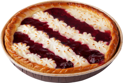Пирог с творогом и вишней ЛЕНТА FRESH, весовой, картинка