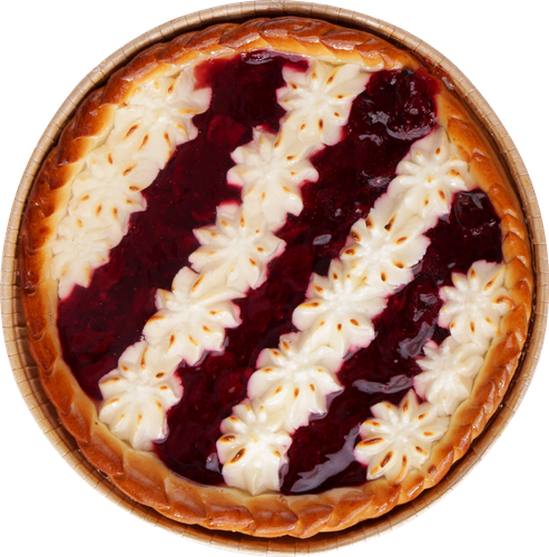 Пирог с творогом и вишней ЛЕНТА FRESH, весовой, фотография