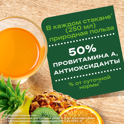 Нектар ДОБРЫЙ Мультифрукт, 2л, крупный план