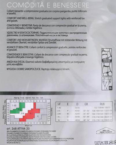 Колготки женские OMSA Attiva 20 den caramello 5, вид