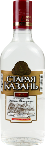 Водка СТАРАЯ КАЗАНЬ Люкс золотая фильтрация, 40%, 0.5л