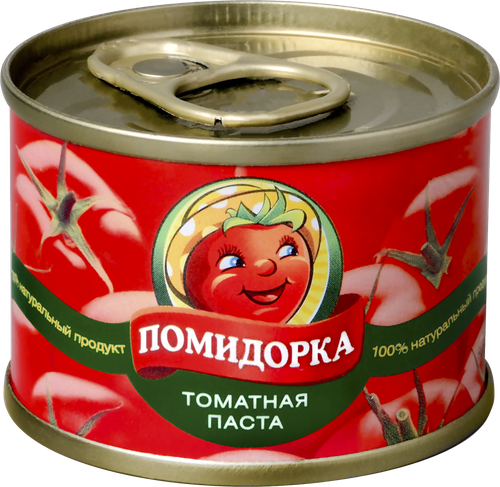 Паста томатная ПОМИДОРКА, 70г, крупный план