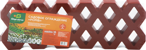 Ограждение садовое GIARDINO CLUB Ромб 60х22см, 4 секции, вид