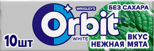 Жевательная резинка Orbit Белоснежный Нежная Мята, 13.6г, изображение
