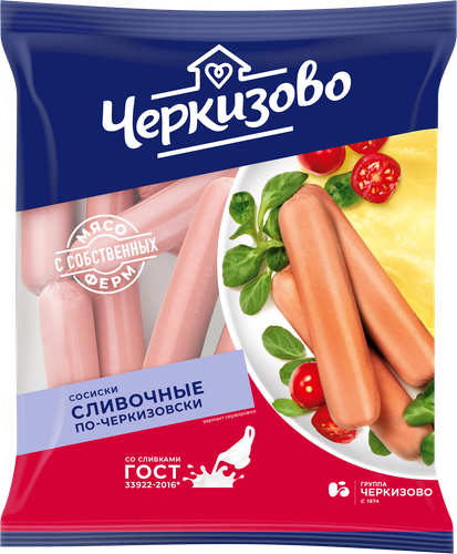 Сосиски ЧЕРКИЗОВО Сливочные По-черкизовски, 650г, фотография