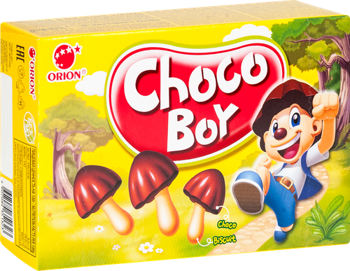 Печенье ORION Choco Boy бисквит с шоколадом, 45г, фотография