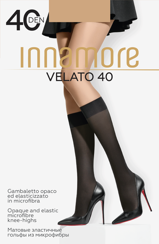 Гольфы женские INNAMORE Velato 40 den, miele, детальное фото