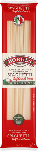 Макароны BORGES Spagetti группа А высший сорт, 500г, крупный план