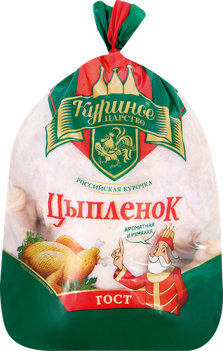 Тушка цыпленка-бройлера КУРИНОЕ ЦАРСТВО, 1-й сорт, весовая, вид