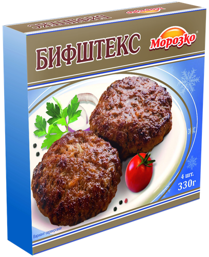 Бифштекс МОРОЗКО, категория В, 330г, фото