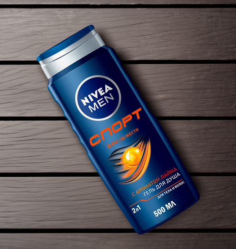 Гель для душа мужской NIVEA Men Спорт с ароматом лайма, 500мл, изображение