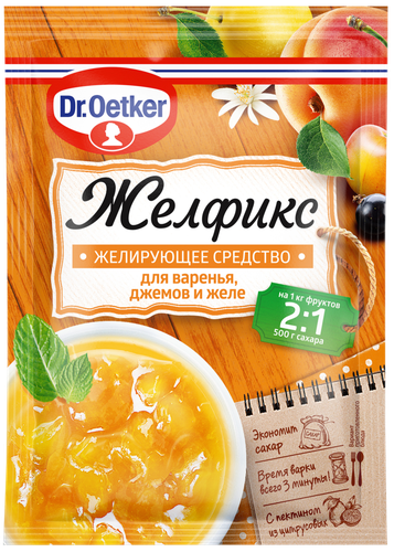 Средство для варенья, джемов и желе DR.OETKER Желфикс 2:1, 25г, вид