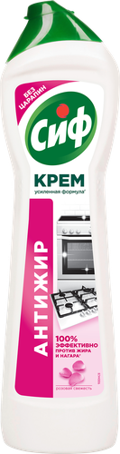 Крем для чистки СИФ Розовая свежесть, 500мл, крупный план