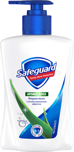 Жидкое мыло SAFEGUARD с ароматом алоэ, с антибактериальным эффектом, 225мл, вид