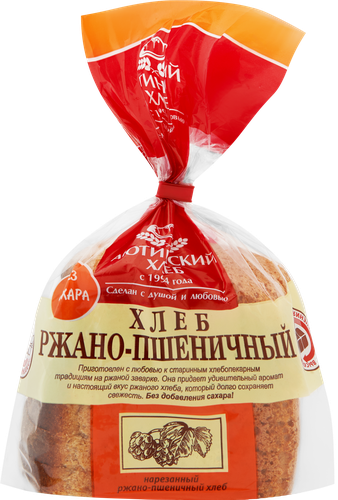 Хлеб ржано-пшеничный АЮТИНСКИЙ ХЛЕБ в нарезке, 330г, детальное фото