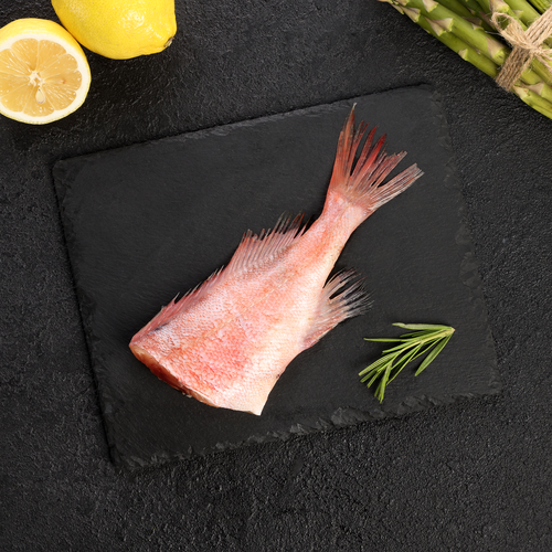 Окунь морской потрошеный без головы (из замороженного сырья) ЛЕНТА FRESH, весовой, вид