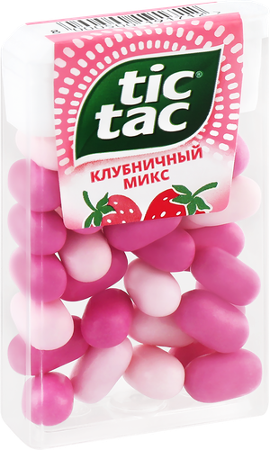 Драже TIC TAC Клубничный Микс, 16г, детальное фото