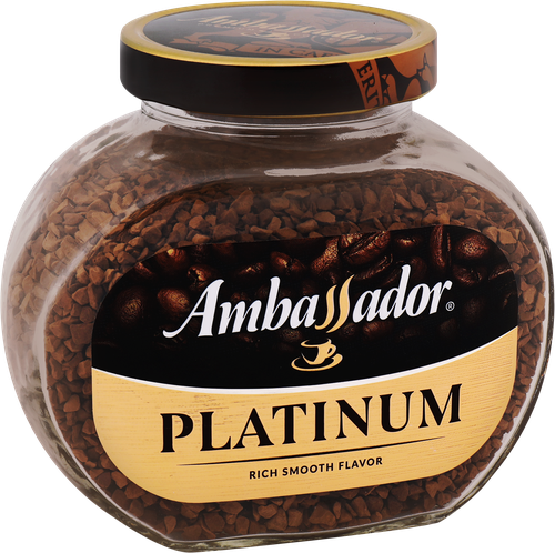 Кофе растворимый AMBASSADOR Platinum, ст/б, 95г, фото