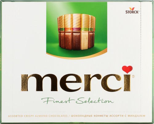 Конфеты MERCI Finest selection Ассорти с миндалем, 250г, изображение