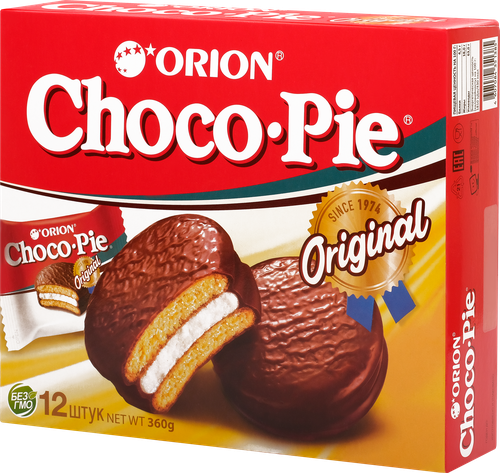Пирожное ORION Choco Pie 12шт, 360г, картинка
