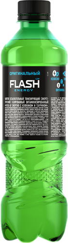 Напиток энергетический ФЛЭШ АП Energy с кофеином и таурином газированный, 0.5л, изображение