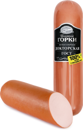 Колбаса вареная БЛИЖНИЕ ГОРКИ Докторская, весовая, детальное фото