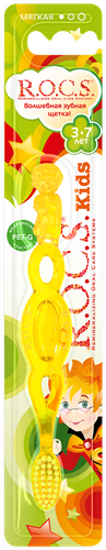 Зубная щетка детская R.O.C.S. Kids, 3–7 лет, крупный план