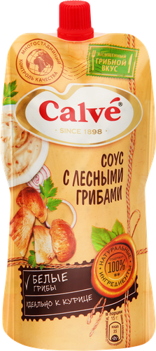 Соус CALVE с лесными грибами, 230г, крупный план