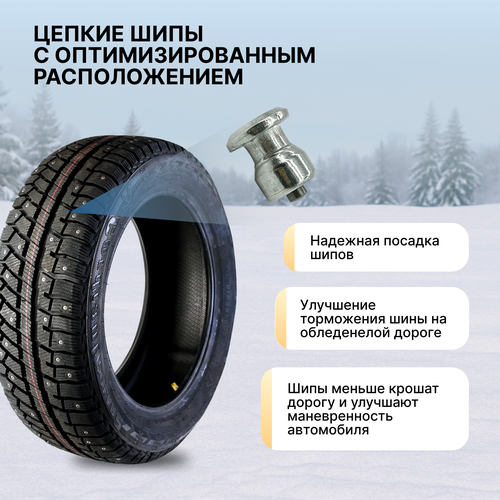 Шина зимняя CORDIANT Polar 2, PW-502/195/65R15 91T ОШ, изображение