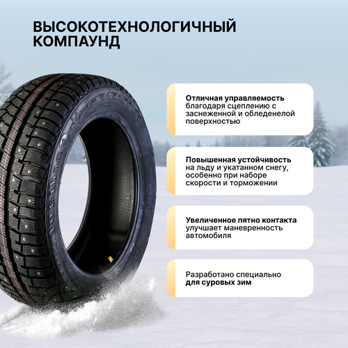 Шина зимняя CORDIANT Polar 2, PW-502/195/65R15 91T ОШ, картинка