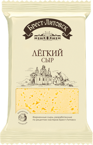 Сыр БРЕСТ-ЛИТОВСК Легкий 35%, без змж, 200г, изображение