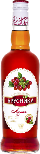 Настойка БРУСНИКА Лесная 20% сладкая, 0.5л