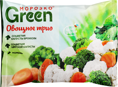 Смесь овощная МОРОЗКО Green Овощное трио, 400г, фотография