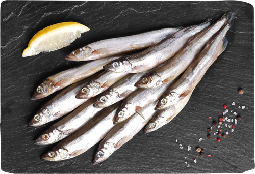 Мойва непотрошеная с головой (из замороженного сырья) ЛЕНТА FRESH, весовая, вид