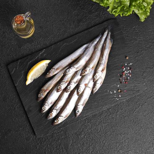 Мойва непотрошеная с головой (из замороженного сырья) ЛЕНТА FRESH, весовая, картинка