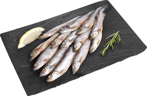Мойва непотрошеная с головой (из замороженного сырья) ЛЕНТА FRESH, весовая, изображение