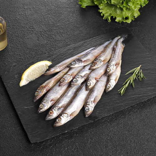Мойва непотрошеная с головой (из замороженного сырья) ЛЕНТА FRESH, весовая, вид