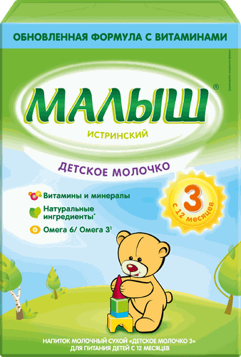 Молочко детское МАЛЫШ ИСТРИНСКИЙ 3, с 12 месяцев, 350г, изображение