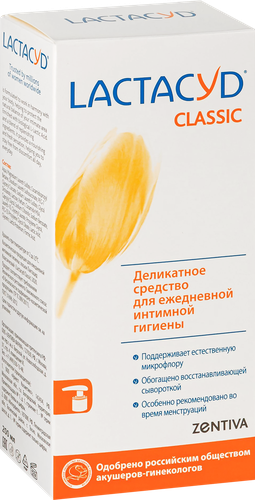 Средство для интимной гигиены LACTACYD Classic, 200мл, крупный план