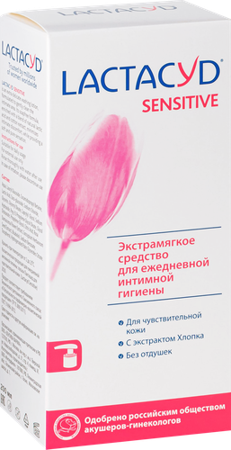 Средство для интимной гигиены LACTACYD Sensitive для чувствительной кожи, 200мл, фото