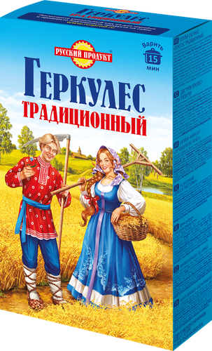 Хлопья овсяные ГЕРКУЛЕС Традиционный, 500г, изображение